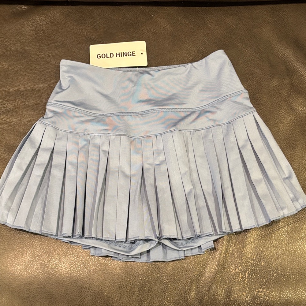 Goldhinge Skirt Dusty Blue Sz XS NWT